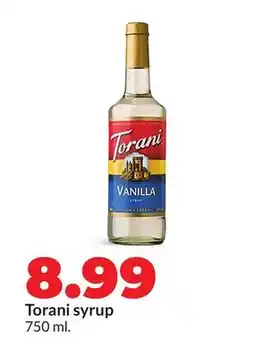 Hy-Vee Torani syrup offer