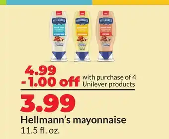 Hy-Vee Hellmann's mayonnaise offer
