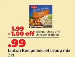 Hy-Vee Lipton Recipe Secrets soup mix offer