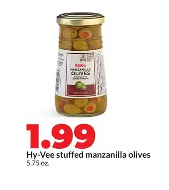 Hy-Vee Hy-Vee stuffed manzanilla olives offer