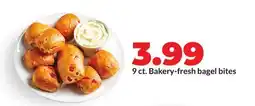 Hy-Vee 9 ct. Bakery-fresh bagel bites offer