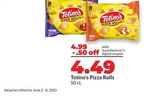 Hy-Vee Totino's Pizza Rolls offer