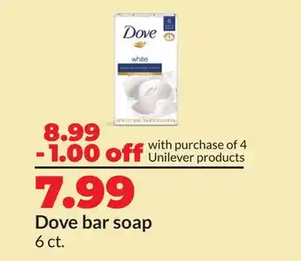 Hy-Vee Dove bar soap offer