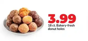 Hy-Vee 18 ct. Bakery-fresh donut holes offer