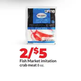 Hy-Vee Fish Market imitation crab meat offer