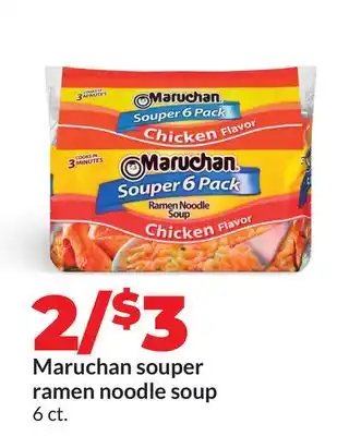 Hy-Vee Maruchan souper ramen noodle soup offer