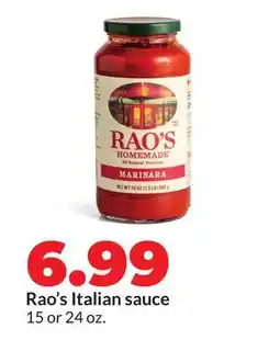 Hy-Vee Rao's Italian sauce offer
