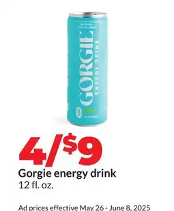 Hy-Vee Gorgie energy drink offer