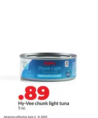 Hy-Vee Hy-Vee chunk light tuna offer