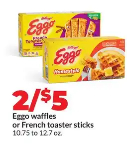 Hy-Vee Kellogg's Eggo waffles or French toaster sticks offer