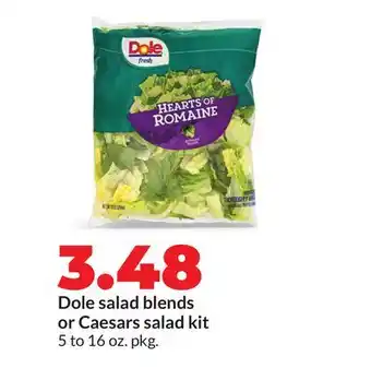 Hy-Vee Dole salad blends or Caesars salad kit offer