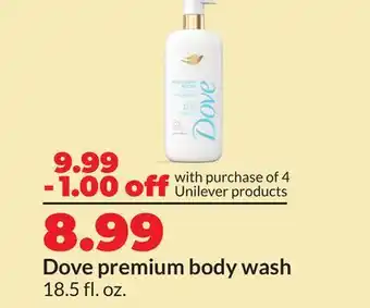 Hy-Vee Dove premium body wash offer