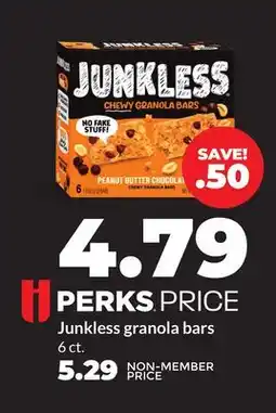 Hy-Vee Junkless granola bars offer
