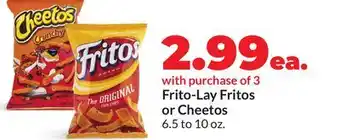Hy-Vee Frito-Lay Fritos or Cheetos offer