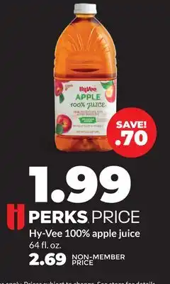 Hy-Vee Hy-Vee 100% apple juice offer