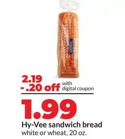 Hy-Vee Hy-Vee sandwich bread offer
