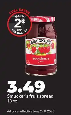 Hy-Vee Smucker's fruit spread offer