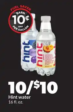 Hy-Vee Hint water offer