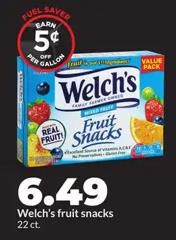 Hy-Vee Welch's fruit snacks offer