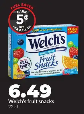 Hy-Vee Welch's fruit snacks offer