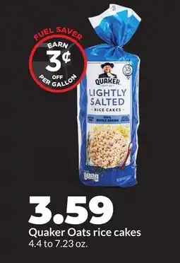 Hy-Vee Quaker Oats rice cakes offer