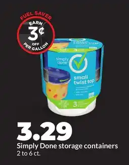 Hy-Vee Simply Done storage containers offer