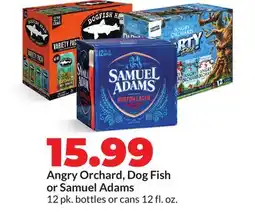 Hy-Vee Angry Orchard, Dog Fish or Samuel Adams offer