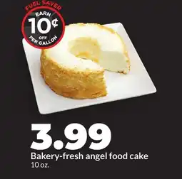 Hy-Vee Bakery-fresh angel food cake offer
