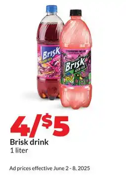 Hy-Vee Brisk drink offer