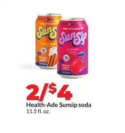 Hy-Vee Health-Ade Sunsip soda offer