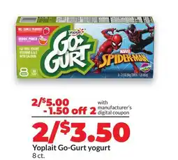 Hy-Vee Yoplait Go-Gurt yogurt offer