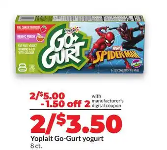 Hy-Vee Yoplait Go-Gurt yogurt offer