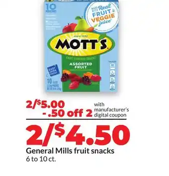 Hy-Vee General Mills fruit snacks offer