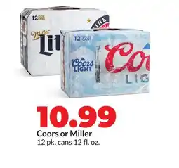 Hy-Vee Coors or Miller offer