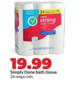 Hy-Vee Simply Done bath tissue offer