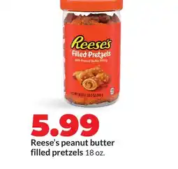 Hy-Vee Reese's peanut butter filled pretzels offer
