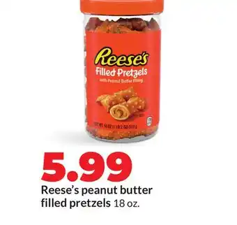 Hy-Vee Reese's peanut butter filled pretzels offer