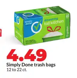 Hy-Vee Simply Done trash bags offer