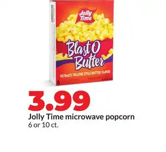 Hy-Vee Jolly Time microwave popcorn offer