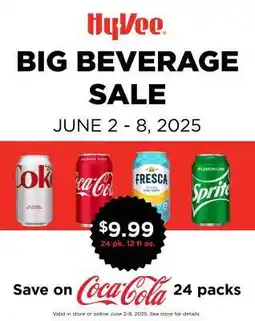 Hy-Vee Coca-Cola 24 packs offer