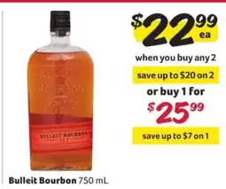 Winn Dixie Bulleit Bourbon offer