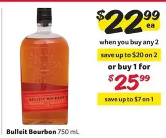 Winn Dixie Bulleit Bourbon offer