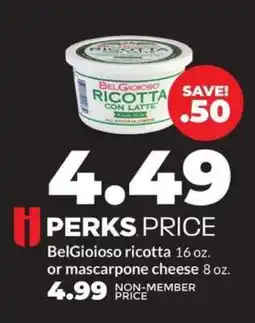 Hy-Vee BelGioioso Ricotta or Mascarpone Cheese offer