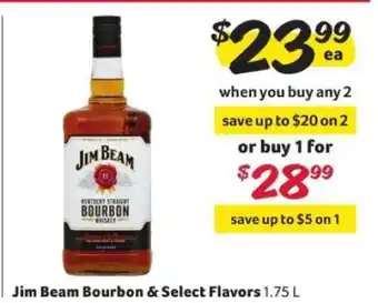 Winn Dixie Jim Beam Bourbon & Select Flavors offer