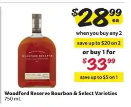 Winn Dixie Woodford Reserve Bourbon & Select Varieties offer