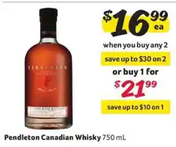 Winn Dixie Pendleton Canadian Whisky offer