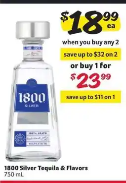 Winn Dixie 1800 Silver Tequila & Flavors offer