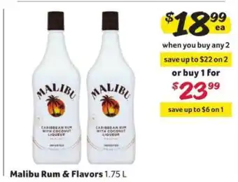 Winn Dixie Malibu Rum & Flavors offer