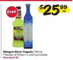 Winn Dixie Milagro Silver Tequila offer