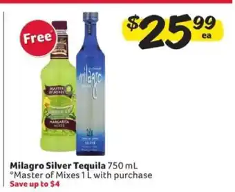 Winn Dixie Milagro Silver Tequila offer